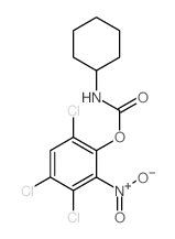 Cyclohexanecarbamicacid, 3,4,6-trichloro-2-nitrophenyl ester (8CI)结构式