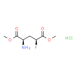D-Glutamic acid, 4-fluoro-, dimethyl ester, hydrochloride, (4S)-rel- (9CI)结构式
