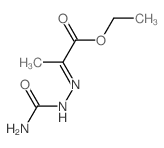 Propanoic acid,2-[2-(aminocarbonyl)hydrazinylidene]-, ethyl ester结构式