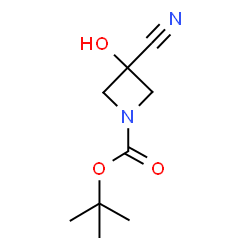 3-氰基-3-羟基氮杂环丁烷-1-羧酸叔丁酯结构式
