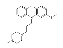 10-[3-(4-methyl-piperazin-1-yl)-propyl]-2-methylsulfanyl-10H-phenothiazine Structure