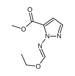 methyl 2-[(E)-ethoxymethylideneamino]pyrazole-3-carboxylate结构式