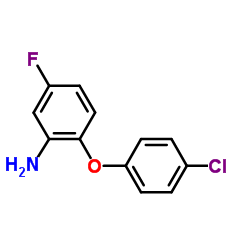 2-(4-Chlorophenoxy)-5-fluoroaniline Structure