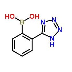 [2-(1H-Tetrazol-5-yl)phenyl]boronic acid structure