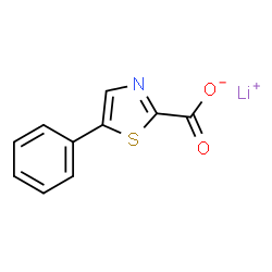 Lithium 5-phenylthiazole-2-carboxylate结构式