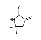 5,5-dimethyl-3-methylenepyrrolidine-2-thione结构式