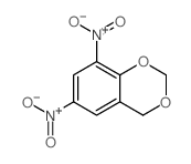 4H-1,3-Benzodioxin,6,8-dinitro-结构式