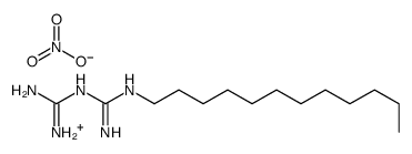 [(E)-N'-carbamimidoylcarbamimidoyl]-dodecylazanium,nitrate Structure