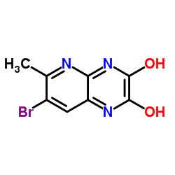 7-Bromo-6-methylpyrido[2,3-b]pyrazine-2,3-diol结构式
