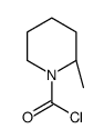 1-Piperidinecarbonyl chloride, 2-methyl-, (R)- (9CI)结构式