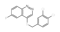 Cinnoline,4-[[(3,4-dichlorophenyl)methyl]thio]-6-fluoro- Structure