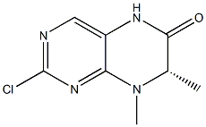(S)-2-chloro-7,8-diMethyl-7,8-dihydropteridin-6(5H)-one结构式