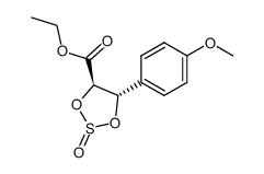 4(S)-(p-Methoxyphenyl)-5(R)-(carboxyethyl)-1,3-dioxathiolane 2-oxide Structure