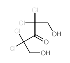 2,2,4,4-tetrachloro-1,5-dihydroxy-pentan-3-one结构式