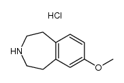 7-甲氧基-2,3,4,5-四氢-1H-3-苯并ze庚因盐酸盐结构式