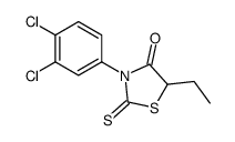 3-(3,4-dichlorophenyl)-5-ethyl-2-sulfanylidene-1,3-thiazolidin-4-one Structure