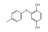 2-((4-methylphenyl)thio)benzene-1,4-diol Structure