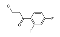 3-chloro-1-(2,4-difluorophenyl)propanone结构式