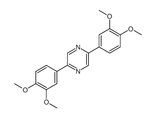 2,5-bis-(3,4-dimethoxy-phenyl)-pyrazine Structure