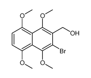(3-bromo-1,4,5,8-tetramethoxynaphthalen-2-yl)methanol结构式