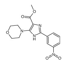 Methyl 4-(4-morpholinyl)-2-(3-nitrophenyl)-1H-imidazole-5-carboxylate结构式