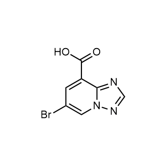 6-溴-[1,2,4]三唑并[1,5-a]吡啶-8-羧酸结构式