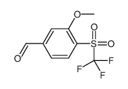 3-methoxy-4-(trifluoromethylsulfonyl)benzaldehyde Structure