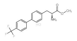 2-Amino-3-(4''-(Trifluoromethyl)Biphenyl-4-Yl)Propanoate Hydrochloride结构式