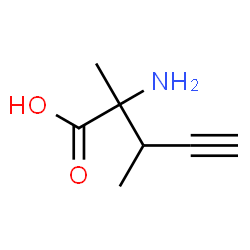 4-Pentynoicacid,2-amino-2,3-dimethyl-(9CI) structure