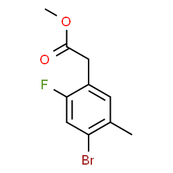 Methyl 4-Bromo-2-fluoro-5-methylphenylacetate Structure