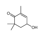 4-hydroxy-2,6,6-trimethylcyclohex-2-en-1-one结构式