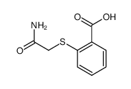 2-[(2-amino-2-oxoethyl)thio]benzoic acid结构式