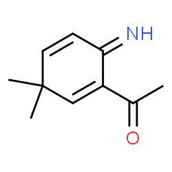 Ethanone, 1-(6-imino-3,3-dimethyl-1,4-cyclohexadien-1-yl)- (9CI) structure