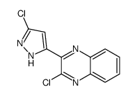 2-chloro-3-(5-chloro-1H-pyrazol-3-yl)quinoxaline Structure
