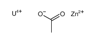acetic acid, uranium(4+) zinc salt Structure