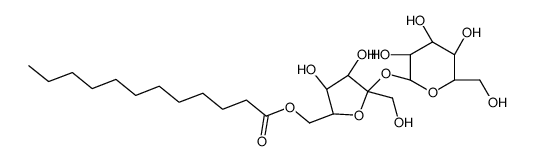 [(2R,3S,4S,5S)-3,4-dihydroxy-5-(hydroxymethyl)-5-[(2R,3R,4S,5S,6R)-3,4,5-trihydroxy-6-(hydroxymethyl)oxan-2-yl]oxyoxolan-2-yl]methyl dodecanoate Structure