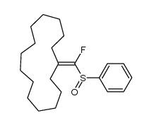 (fluoro(phenylsulfinyl)methylene)cyclopentadecane Structure