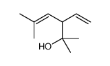 3-ethenyl-2,5-dimethylhex-4-en-2-ol结构式