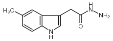 (5-甲基-1H-吲哚-3-基)-乙酸肼结构式