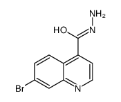 4-Quinolinecarboxylicacid,7-bromo-,hydrazide(9CI)结构式