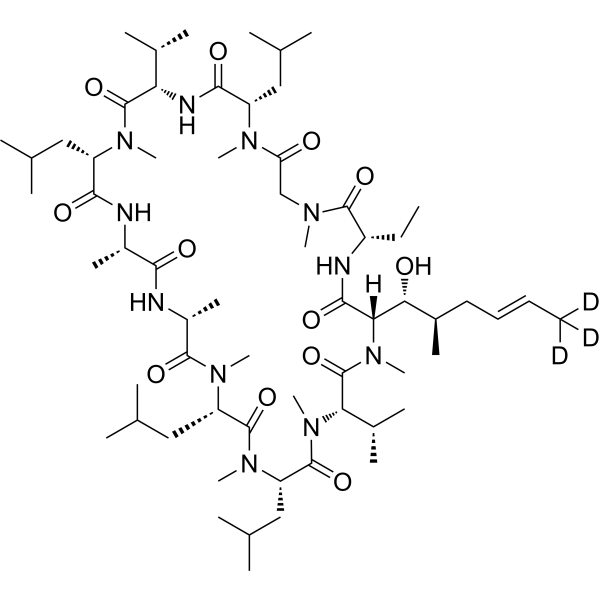 Cyclosporin A-d3结构式
