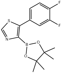 5-(3,4-Difluorophenyl)thiazole-4-boronic acid pinacol ester Structure