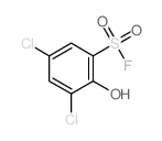 Benzenesulfonylfluoride, 3,5-dichloro-2-hydroxy- Structure
