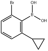 2-Bromo-6-cyclopropylphenylboronic acid结构式