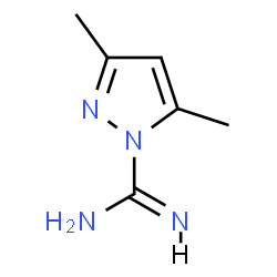 3,5-dimethyl-1H-pyrazole-1-carboxamidine nitrate Structure