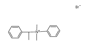 N,N-dimethyl-N-(1-phenylethyl)anilinium bromide结构式