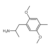 1-(2,5-dimethoxy-4-methyl-phenyl)propan-2-amine结构式
