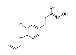 3-(4-Allyloxy-3-methoxyphenyl)-2-propenehydroxamic acid结构式