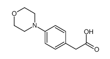 4-(4-Morpholinyl)benzeneacetic acid structure