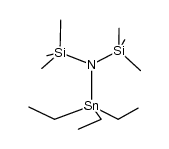 N-triethylstannyl-N,N-bis(trimethylsilyl)amine结构式